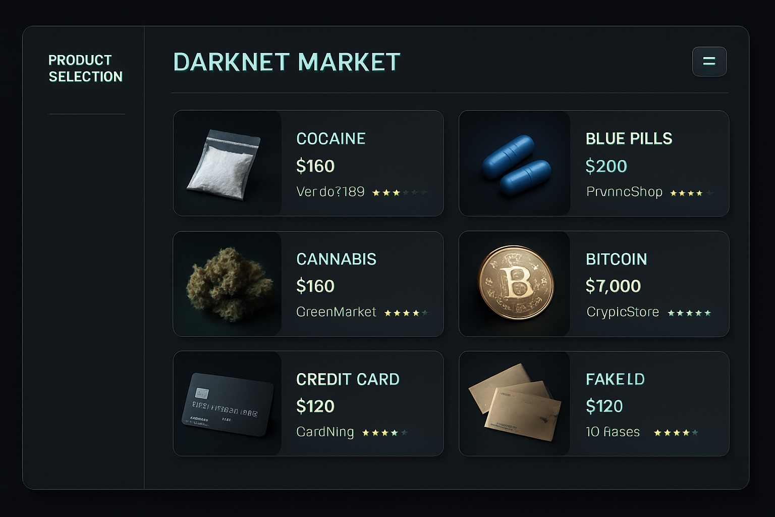 Product Selection Dashboard